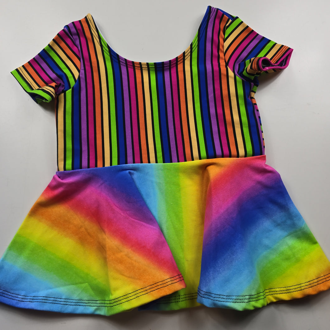 Rainbow 5 peplum